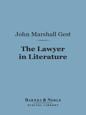 cover image of The Lawyer in Literature (Barnes & Noble Digital Library)